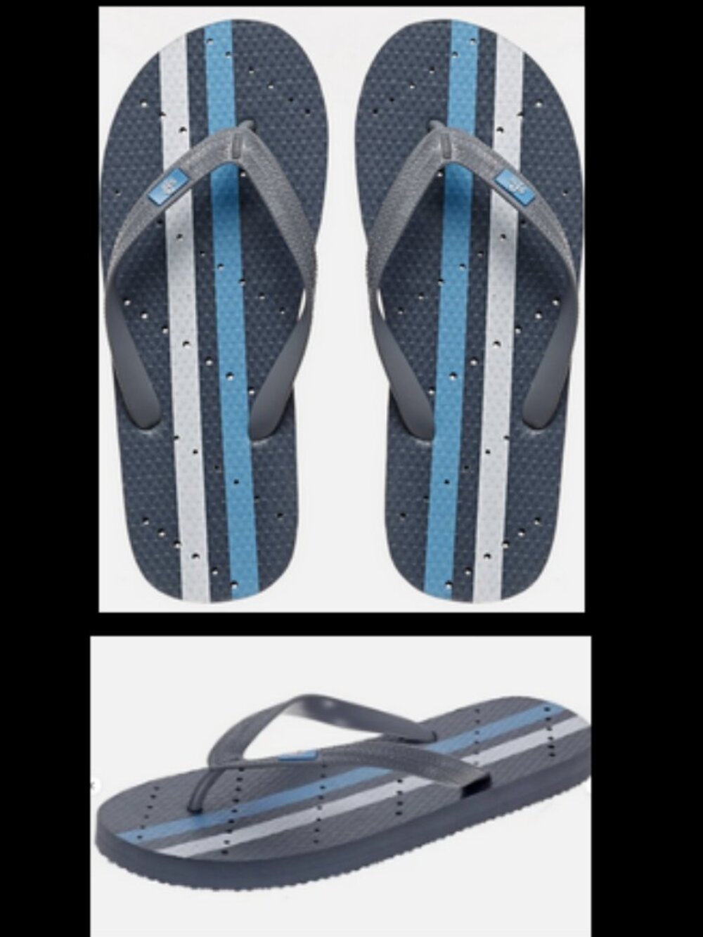 Showaflops Casual Fashion Sandals Grey Turquoise Childs Boys Sz 2/3